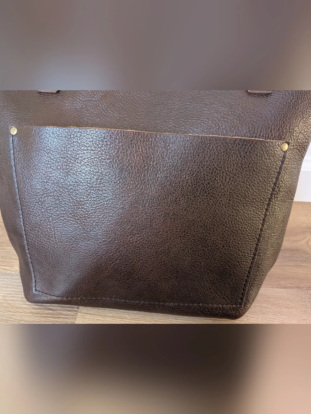 Portland Leather Coldbrew Small Zip Tote - Picture 3 of 5